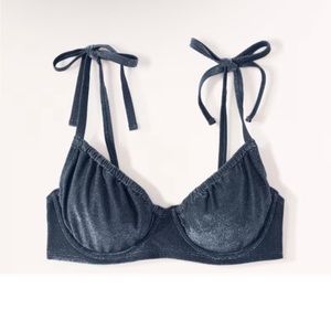 Shimmer Tie-Strap Underwire Bikini Top